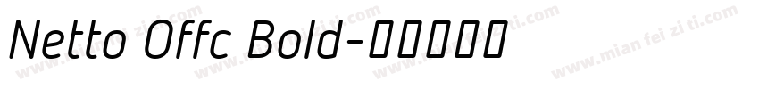 Netto Offc Bold字体转换